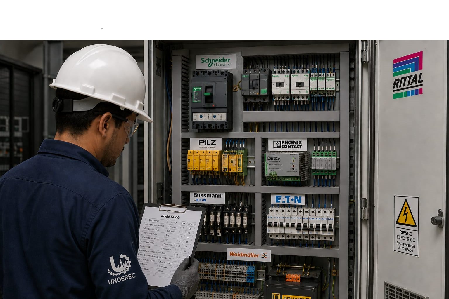Ingeniero en gabinete eléctrico UNDEREC
